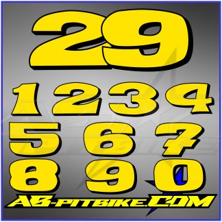 Startzahl Aufkleber/Sticker ART-BAU