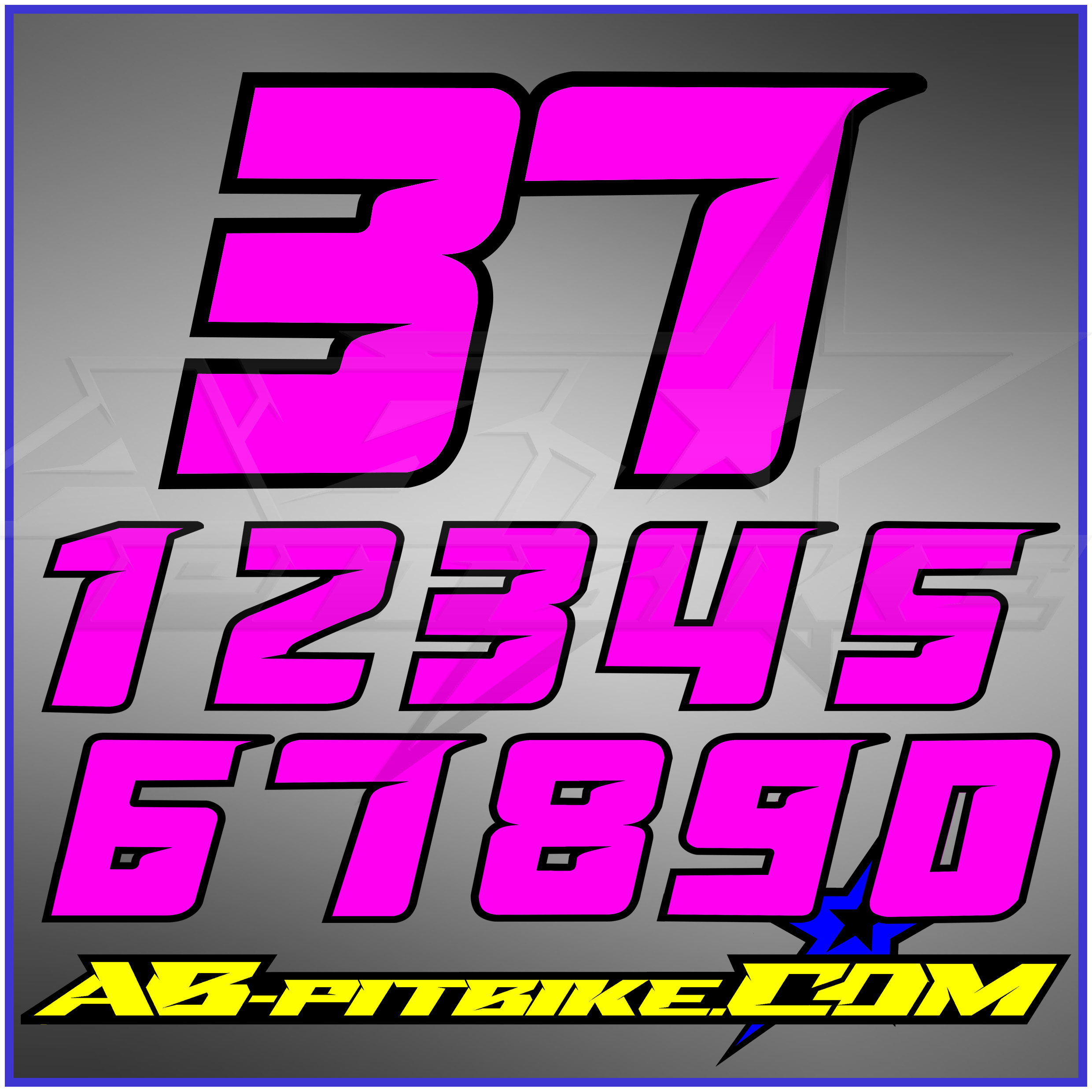 Startzahl Aufkleber/Sticker ART-37