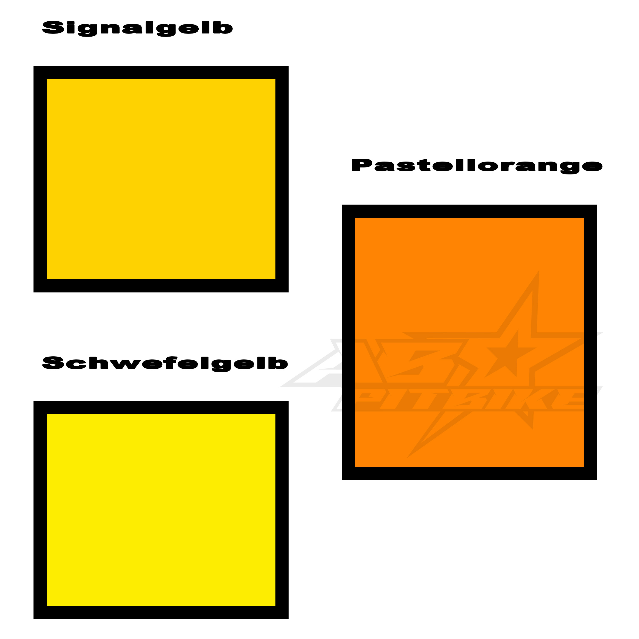 Gelb -Orange Farben Sticker ab-pitbike.com